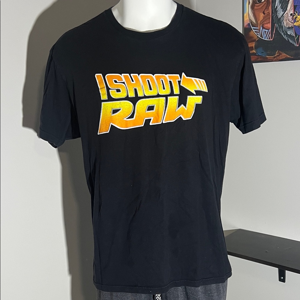 I SHOOT RAW "BACK TO THE FUTURE" TEE